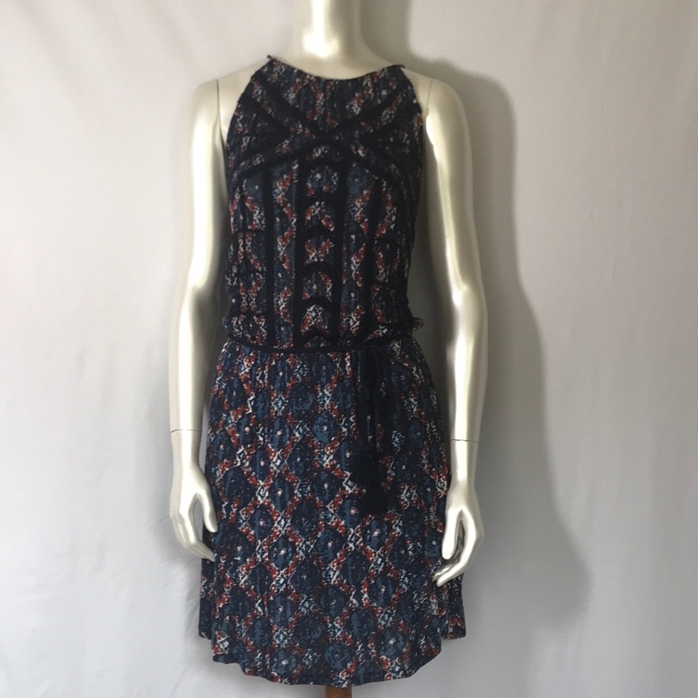 Lucky Brand Embroidered Sleeveless Dress